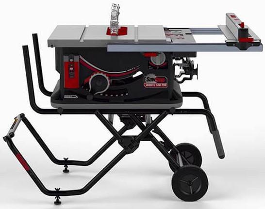  Sawstop 10 inch Jobsite Saw PRO with mobile cart
