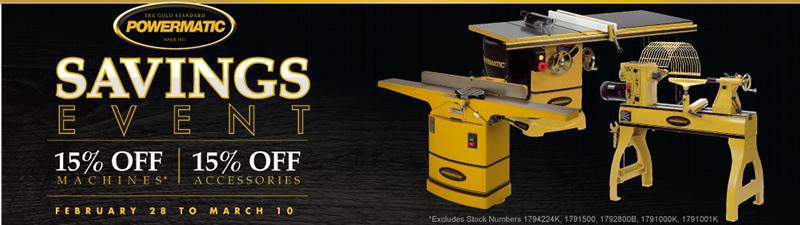 powermatic march sale banner