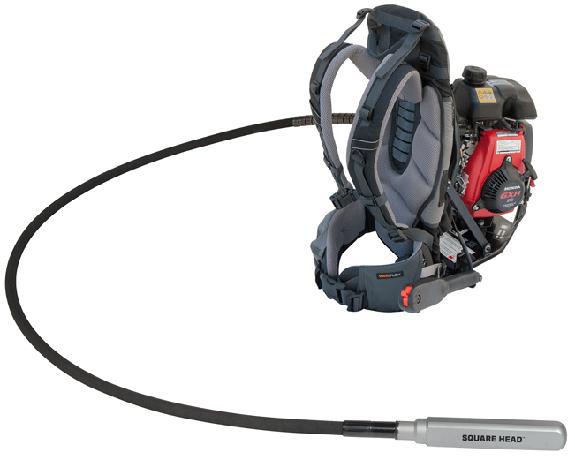 W402-535 Wyco ErgoPack Gas Powered Backpack Concrete Vibrator