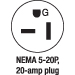 nema 5-20p 20 amp plug