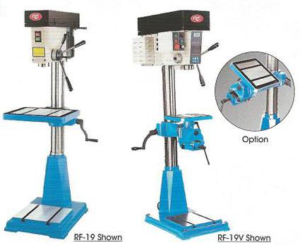 RF-19 and RF-19V Rong fu heavy duty step pullet drill presses