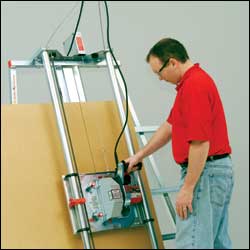 panel saw in use