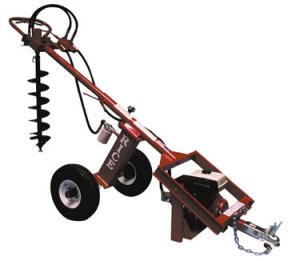 Dirt Dawg Torque Series One-man Hydraulic Towable Hole Digger