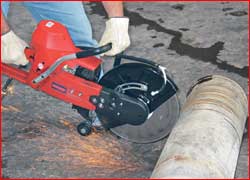 The RZ60 Cut-Off Saw in Action