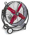 Finger-proof safety grill on all Heat Buster models. See motor options below.