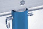 Quick-release handle pins.