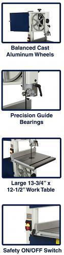 rikon 10-305 10 inch bandsaw features