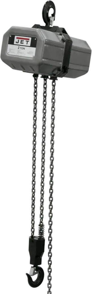  2SS-1C-10, 2-Ton Electric Chain Hoist 1-Phase 10' Lift