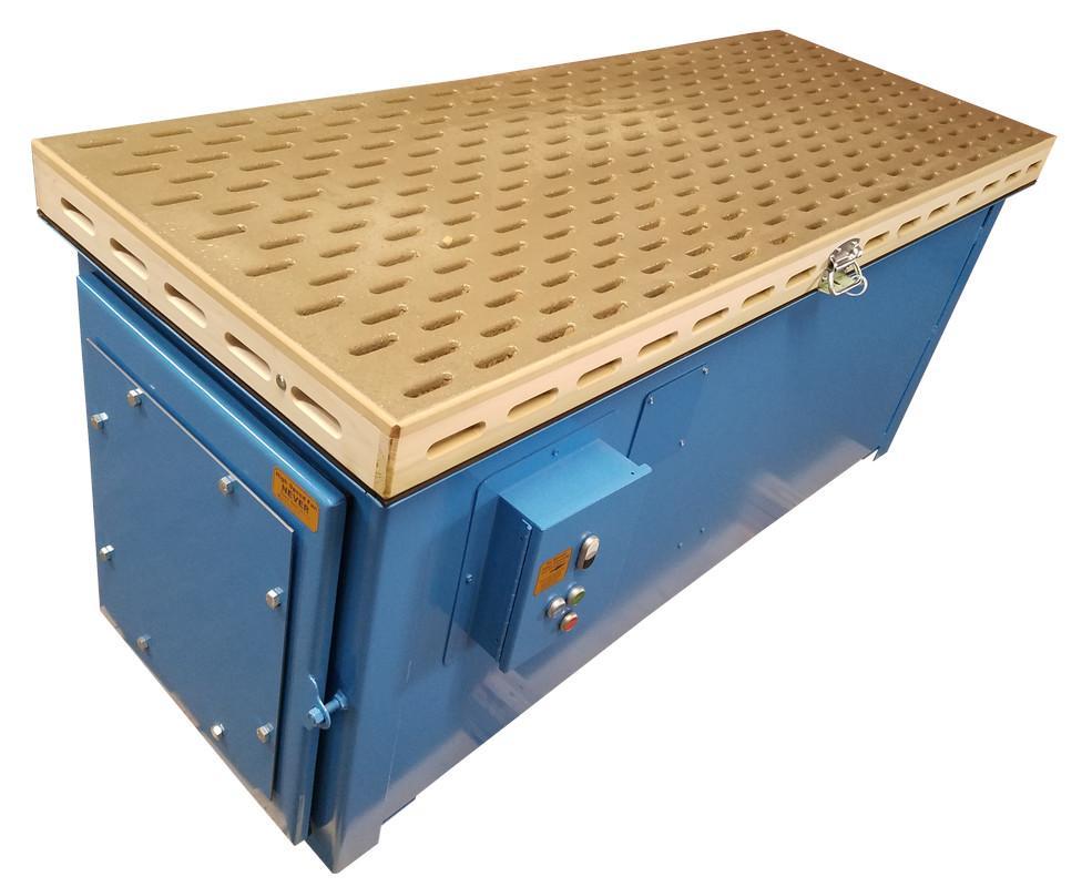 cartridge filter downdraft tables