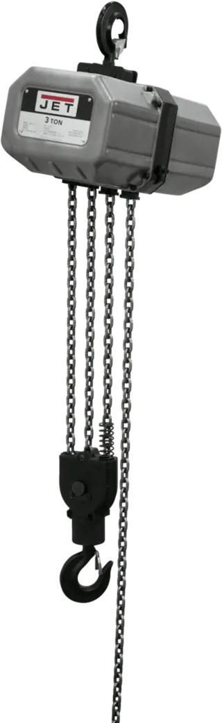 3SS-1C-15, 3-Ton Electric Chain Hoist 1-Phase 15' Lift