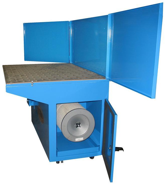 cartridge filter downdraft tables