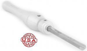 1/2" spindle gouge complete with a signature 12" handle and 1/2" adapter.