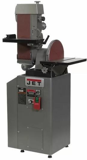  J-64812VS, 6" x 48" Variable-Speed Belt and 12" Disc Finishing/Grinding Machine