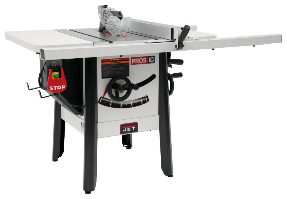 The JPS-10 1.75 HP 115V 30" Proshop Tablesaw with Steel wings