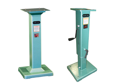 Optional pedestal available. The pedestal comes standard or adjustable. See the pedestal section for more information.