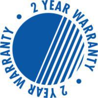 2 year warranty logo