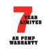 7 year pump warranty