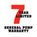 7 year pump warranty logo