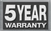 5 Year Warranty