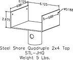 steel shore quadruple 2x4