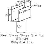 steel shore single 2x4