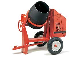 CROWN 1/2 - 1 BAG 6 CU FT POLY DRUM CONCRETE MIXER