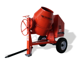 CROWN 1-1/2 - 2 BAG 12 CU FT STEEL DRUM CONCRETE MIXER