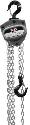 L-100 series 1 1/2 Ton chain hoists 