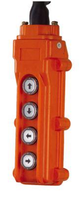 PBC-410CN, SS 4 BUTTON CONTROL PENDANT 10 LIFT HOIST & TROLLEY