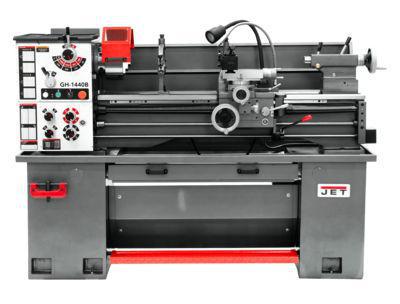 GH-1440B GEARED HEAD BENCH LATHE WITH STAND & FOOT BRAKE