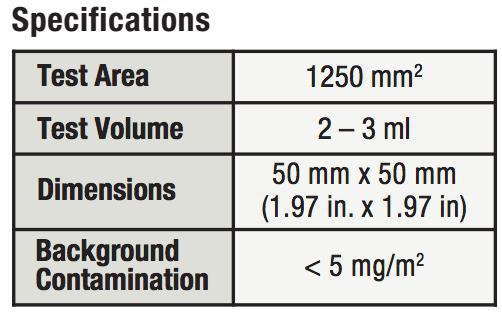 adhesive patch specs