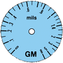 PosiTest GM - Ideal for measuring coating thickness of electroplating, thin paint films, phosphating on steel. (mils)