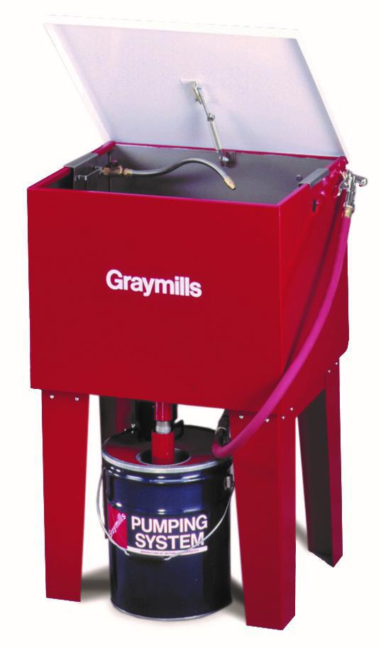 GRAYMILLS Parts Washer Cleaner: Solvent, Carbon/Cutting Fluids/Grease/Gummy  Residues/Ink/Motor Oil