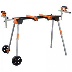 PM-5000 Portamate Folding Miter Saw Stand Heavy Duty 35.5Ã¢â¬Â Work Height Miter Saw Stand with 8Ã¢â¬Â Wheels, Powered Outlet