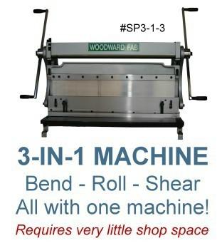 Woodward Fab 3 in 1 combo shear, roll, bender