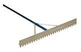 ALL ALUMINUM LANDSCAPE RAKE