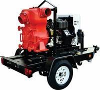 6" Trash Pump, Trailer mount, 1,190 GPM - KOHLER KDW 1404 Tier 4 Final diesel engine.