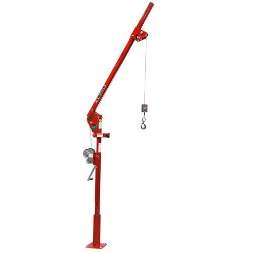  Ensign 500 â€” Model 5PA5-M1 crane with M4022PB-K zinc plated spur gear hand winch and 5BP5 pedestal base.