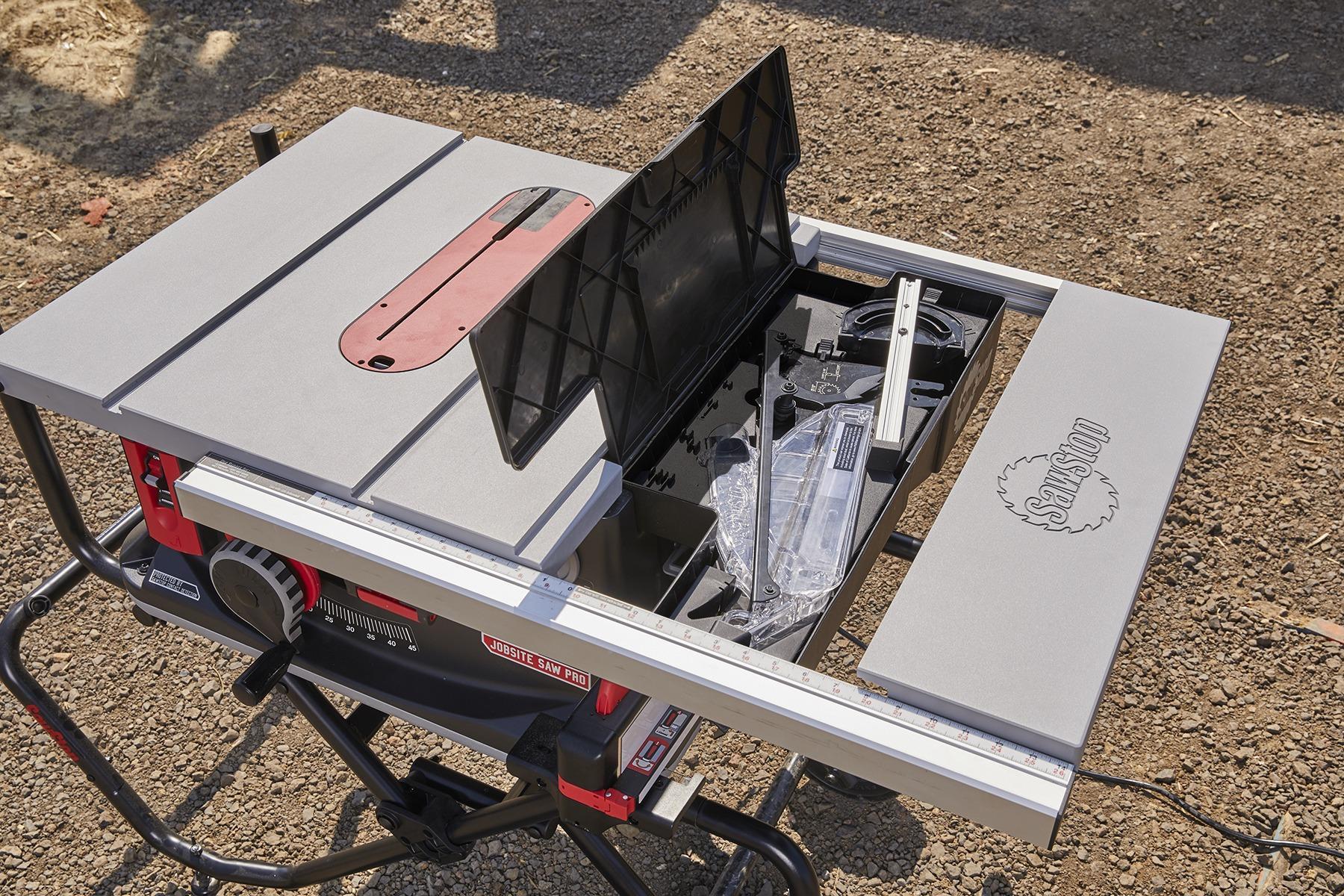 Sawstop 10 inch Jobsite Saw PRO with mobile cart