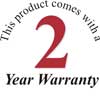 2 year warranty