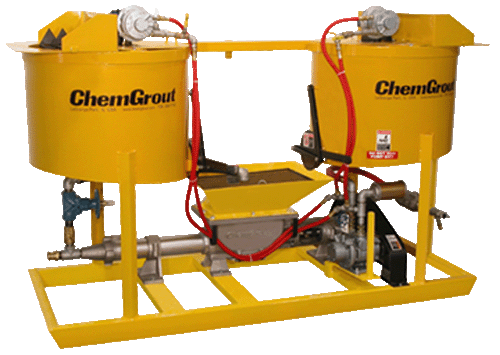 CG500 flexible high production grout plant with double mixing tanks