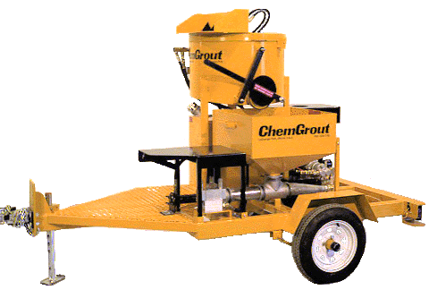 CG550 rugged - portable 3 inch piston pump and grout mixer gas hydraulic powered