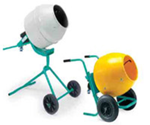 Utility WHeel barrow &  Standing mixers